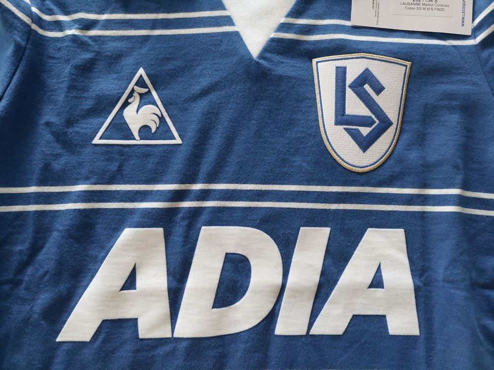 Maillot Domicile AJ Auxerre Vintage 1980-1981 - Le Coq Sportif - Taille 4x5