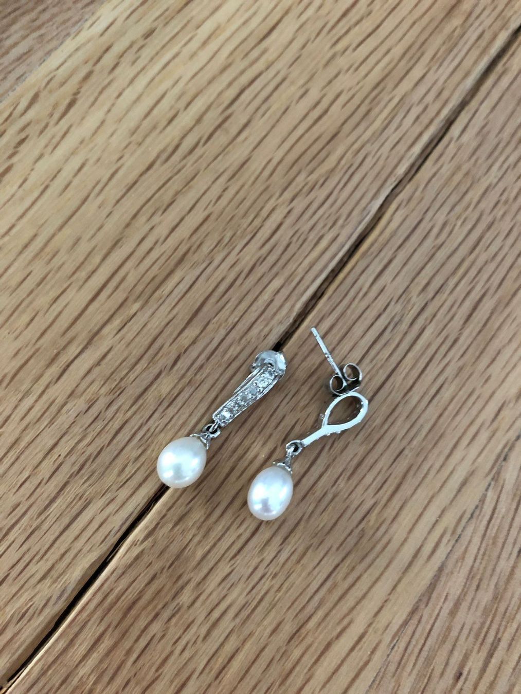 Orecchini pendenti & Orecchini a lobo: Silber Ohrringe mit Perlen und Zirkonia – Nuovo e nell'imballaggio originale da Winkel venduto da Luxtime 2