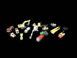 Set Baustellenfahrzeuge 15 Stück