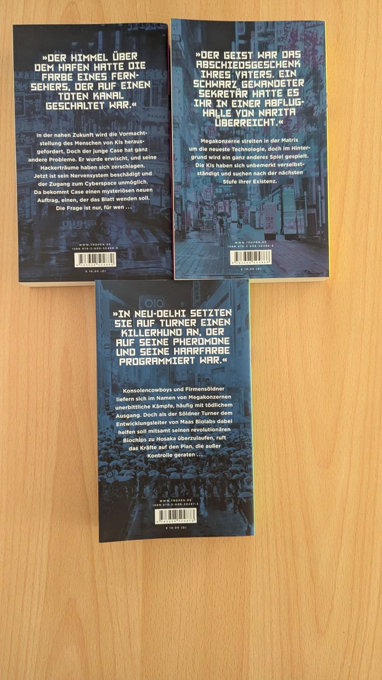 Bücher: William Gibson Romane Trilogie – Gebraucht aus Rudolfstetten von Unaaffchen 1