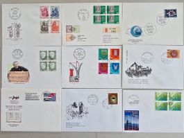 40 FDC Schweiz, und einige philatelistische Objekte