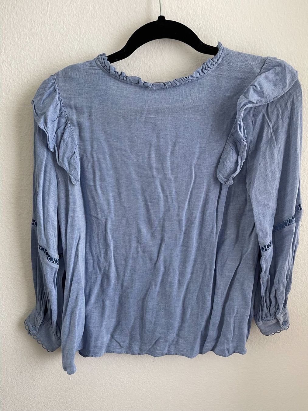 Zara Camicette: Zara hellblaue Bluse Gr XS Langarm – Usato da Bassersdorf venduto da Sandy456 4