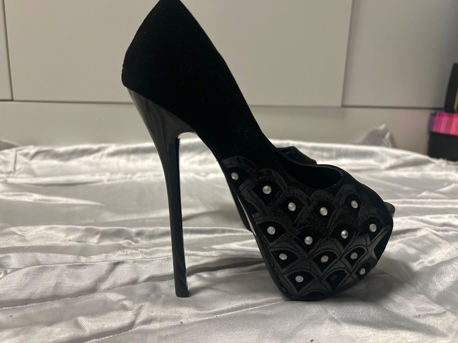 Scarpe da donna: Peep Toe High Heels Elegante Pumps Gr 34 Neu – Nuovo e nell'imballaggio originale da Regensdorf venduto da Spyke55 1