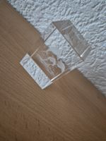 Glaswürfel mit 3D-Gravur Delphine guter Zustand