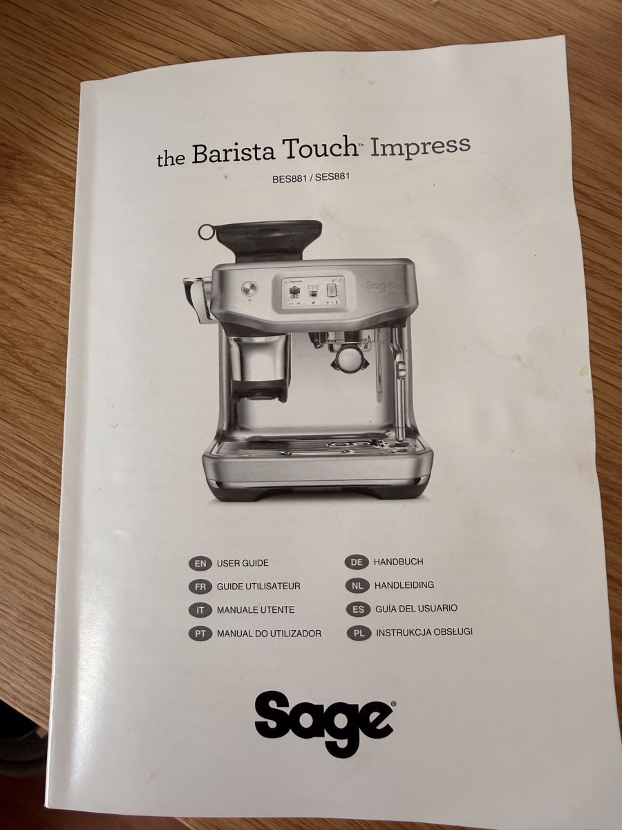Sage Macchine per caffè & Macchine per espresso: Sage the Barista Touch Impress mit Garantie bis 2027 – Usato da Schindellegi venduto da Nesi79 1