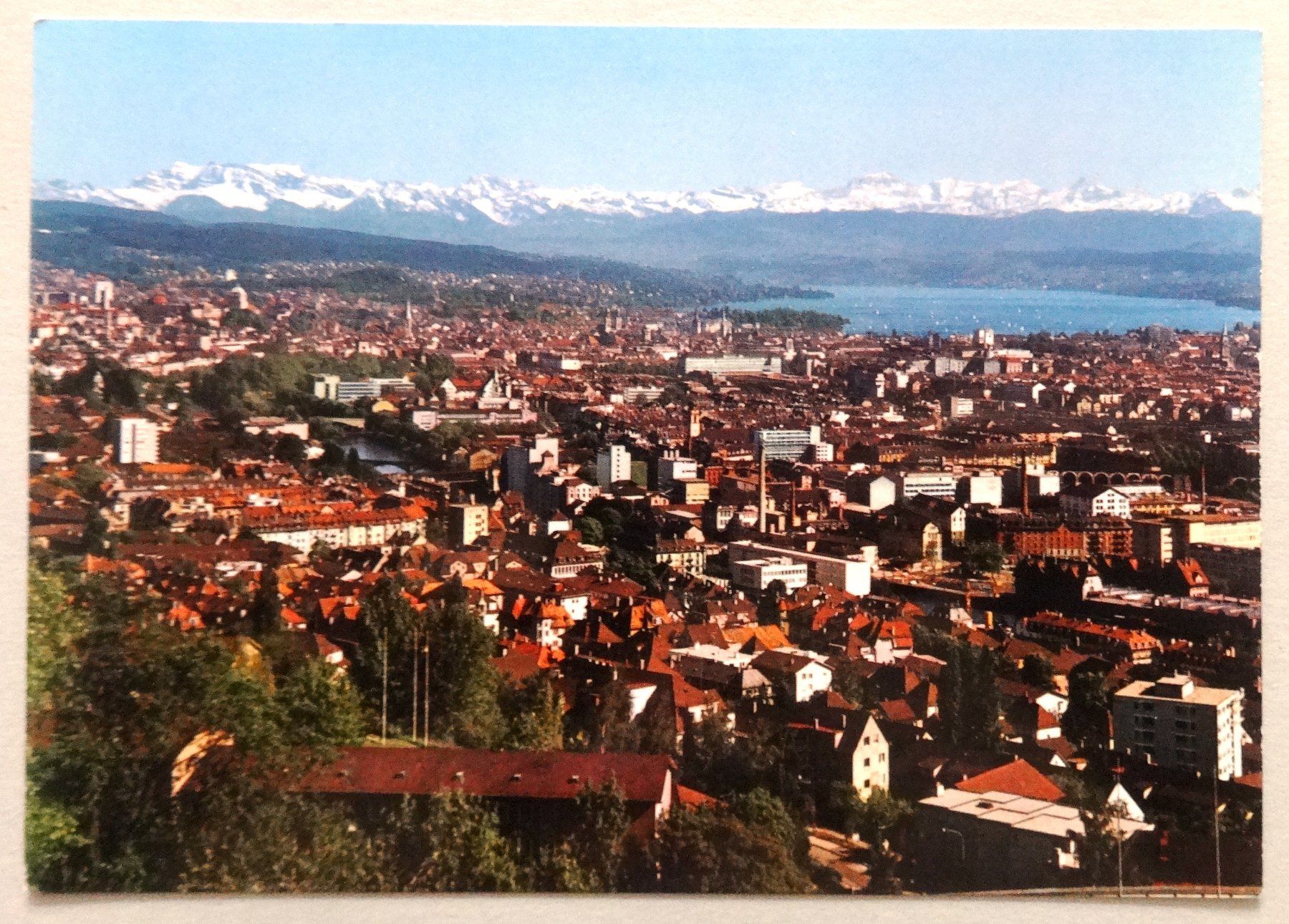 Cartoline postali: Zürich und die Alpen – Usato da Fétigny venduto da Billy2miny