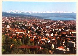 Zürich und die Alpen