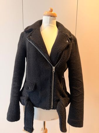 Black teddy coat
