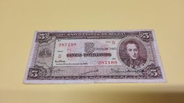 Bolivien 5 Bolivianos 1945 seltene Banknote!