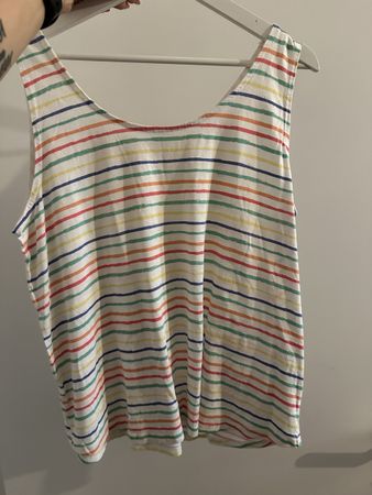 Tanktop gestreift blau sieben Grösse XL neuwertig