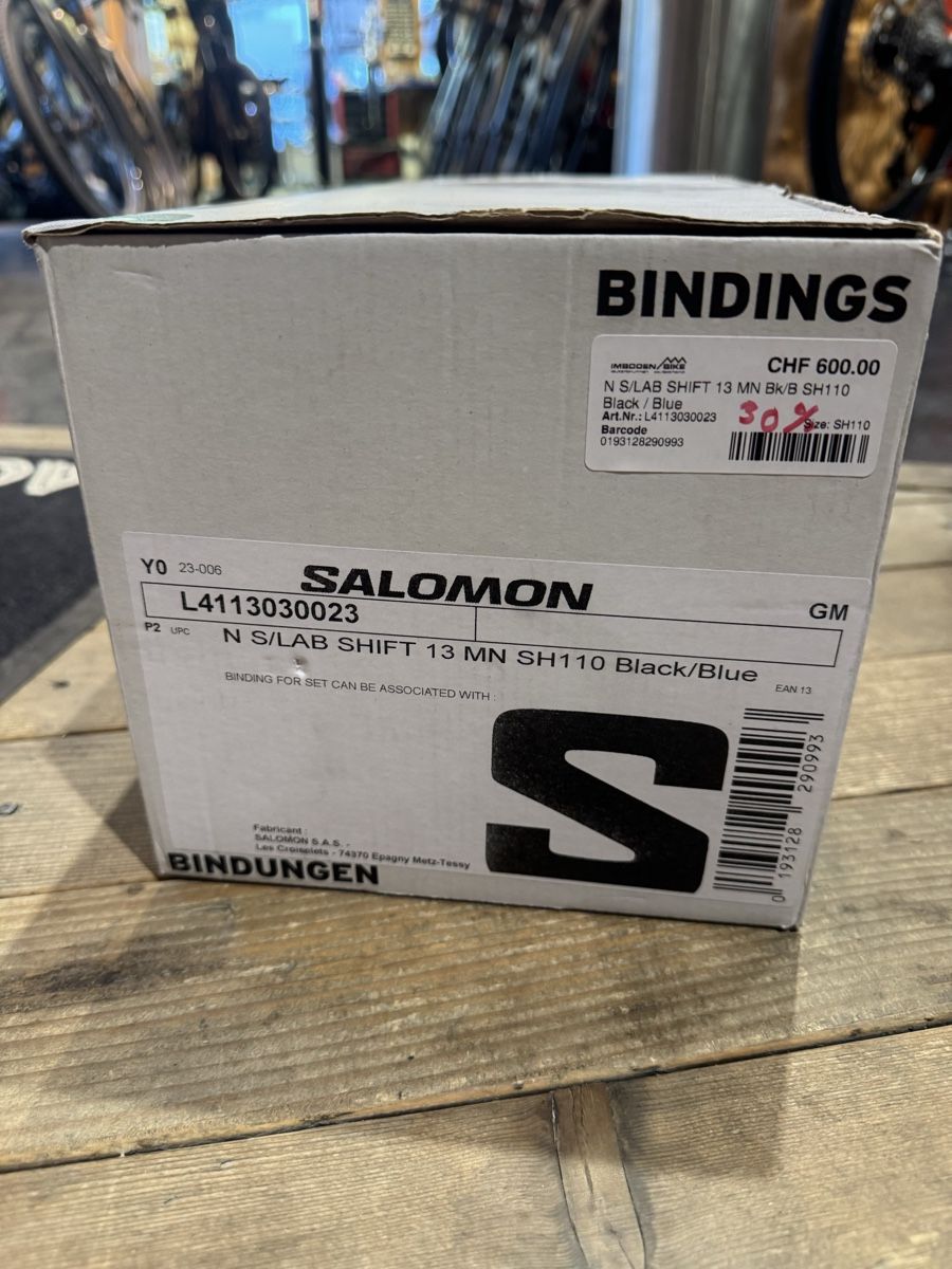 Salomon Bindungen: Salomon Shift 13 MN 110mm – Neu und originalverpackt aus Lauterbrunnen von Imboden-Bike 1
