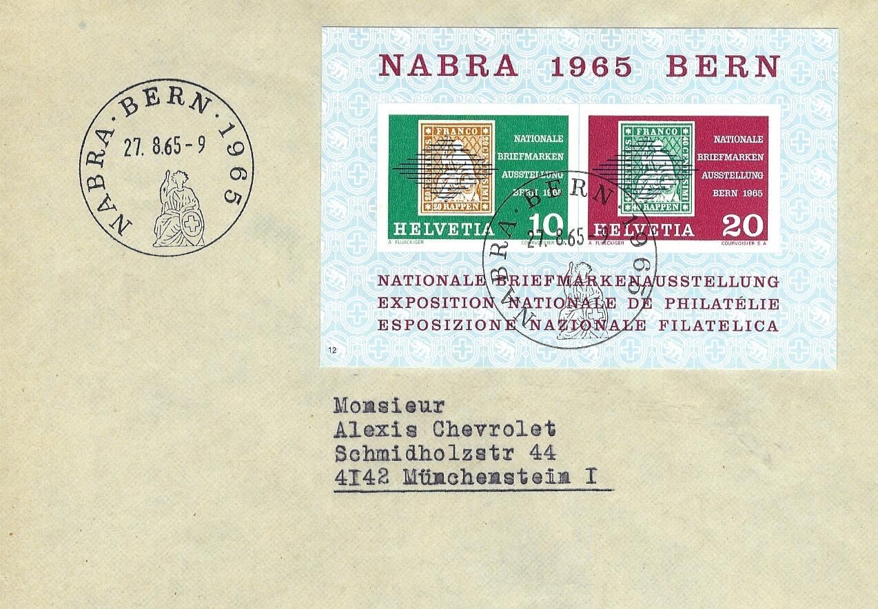 Buste & buste per spedizione: Brief NABRA-Block 1965 – Usato da Kloten venduto da Kloetip