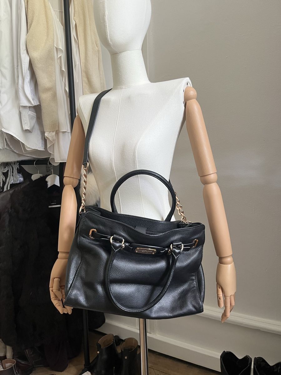 Michael Kors Borse da donna: Michael Kors black leather handbag  – Nuovo (secondo la descrizione) da Zürich venduto da Melina.A