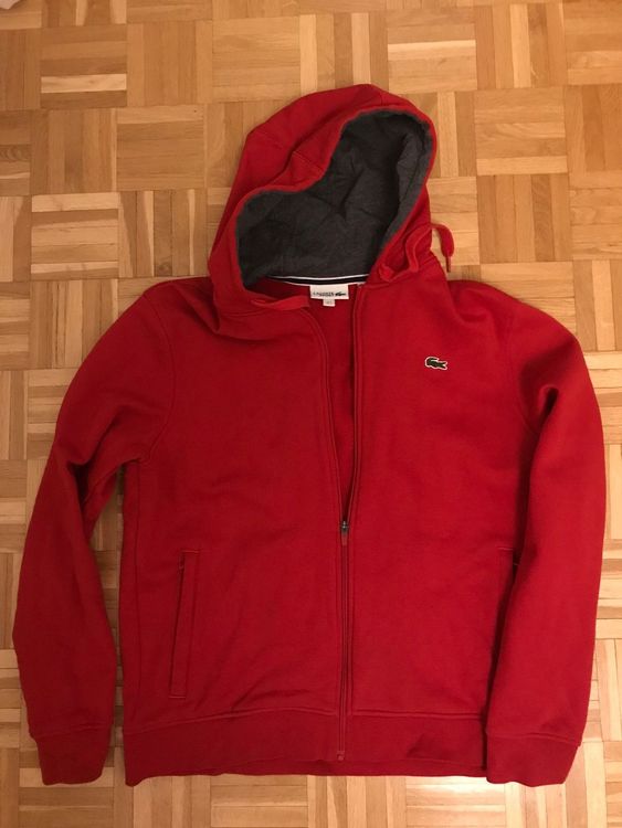 Pull lacoste outlet rouge