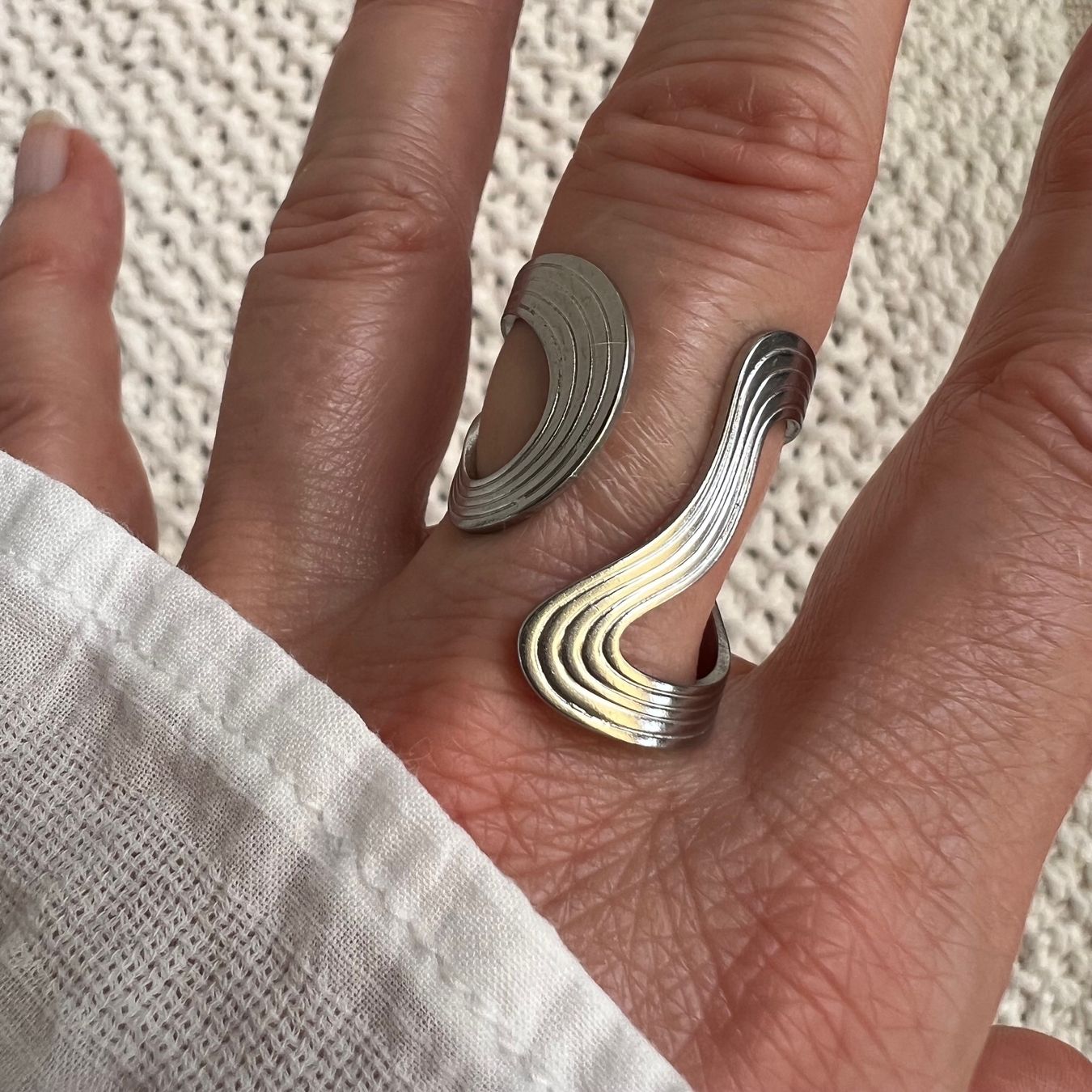 Ringe: Bague en acier inox design – Neu (gemäss Beschreibung) aus Pully von sunaddict 1