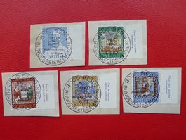 1967 Pro Patria: B133-B137, Serie mit Ersttag-Vollstempel