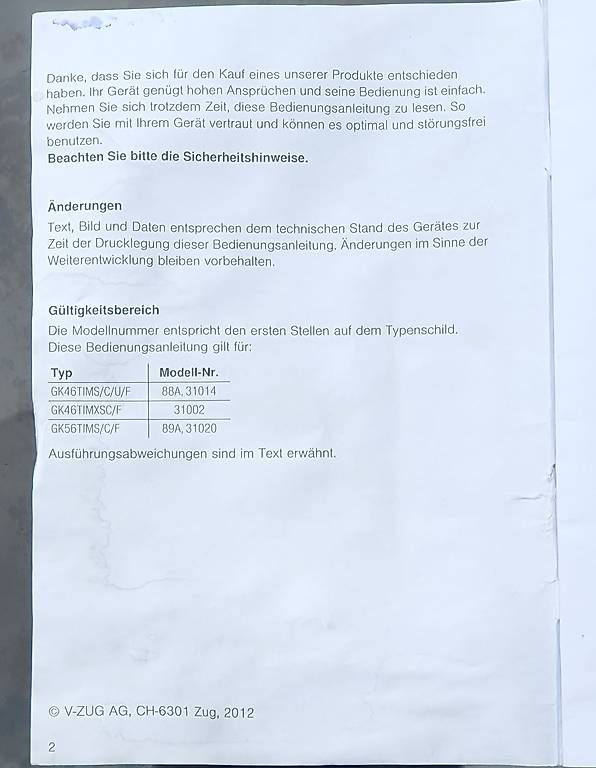 V-Zug Herde: Induktionskochfeld- Induktionsplatte, V-Zug – Gebraucht aus Winterthur von BauTeilLaden2000 3