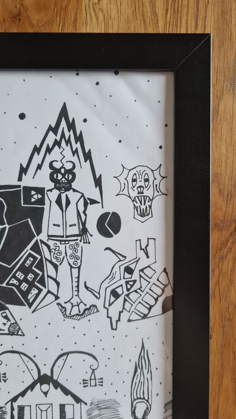 Foto & Immagini: Zeichnung, Fineliner, "Halloween" – Nuovo (secondo la descrizione) da Winkel venduto da Heuresis 4