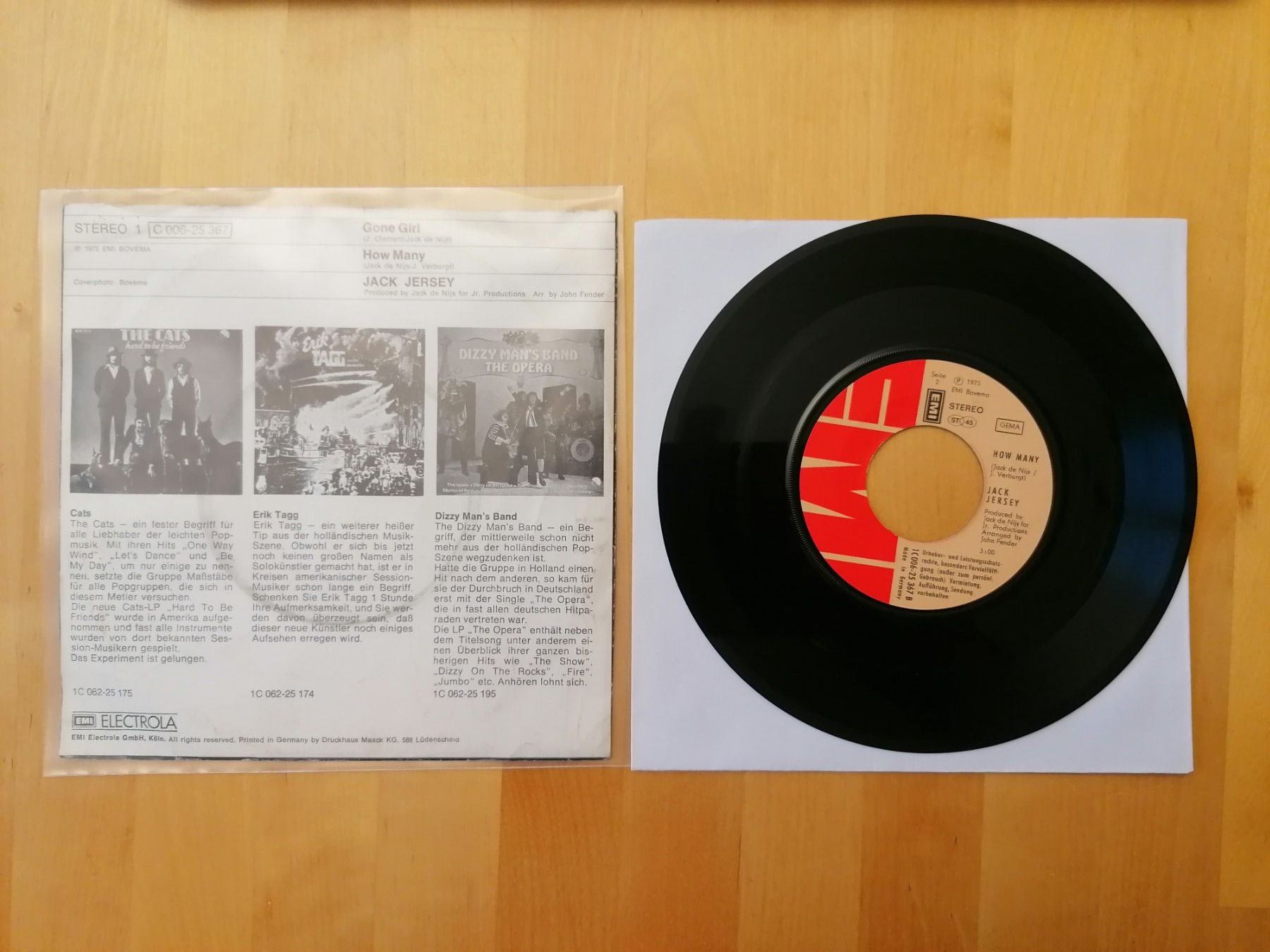 Schallplatten: Jack Jersey – Gone Girl – Gebraucht aus Emmenbrücke von lamorak 1