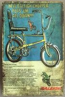 Blechschild 3D-BONANZA-BIKE RALEIGHT-CHO