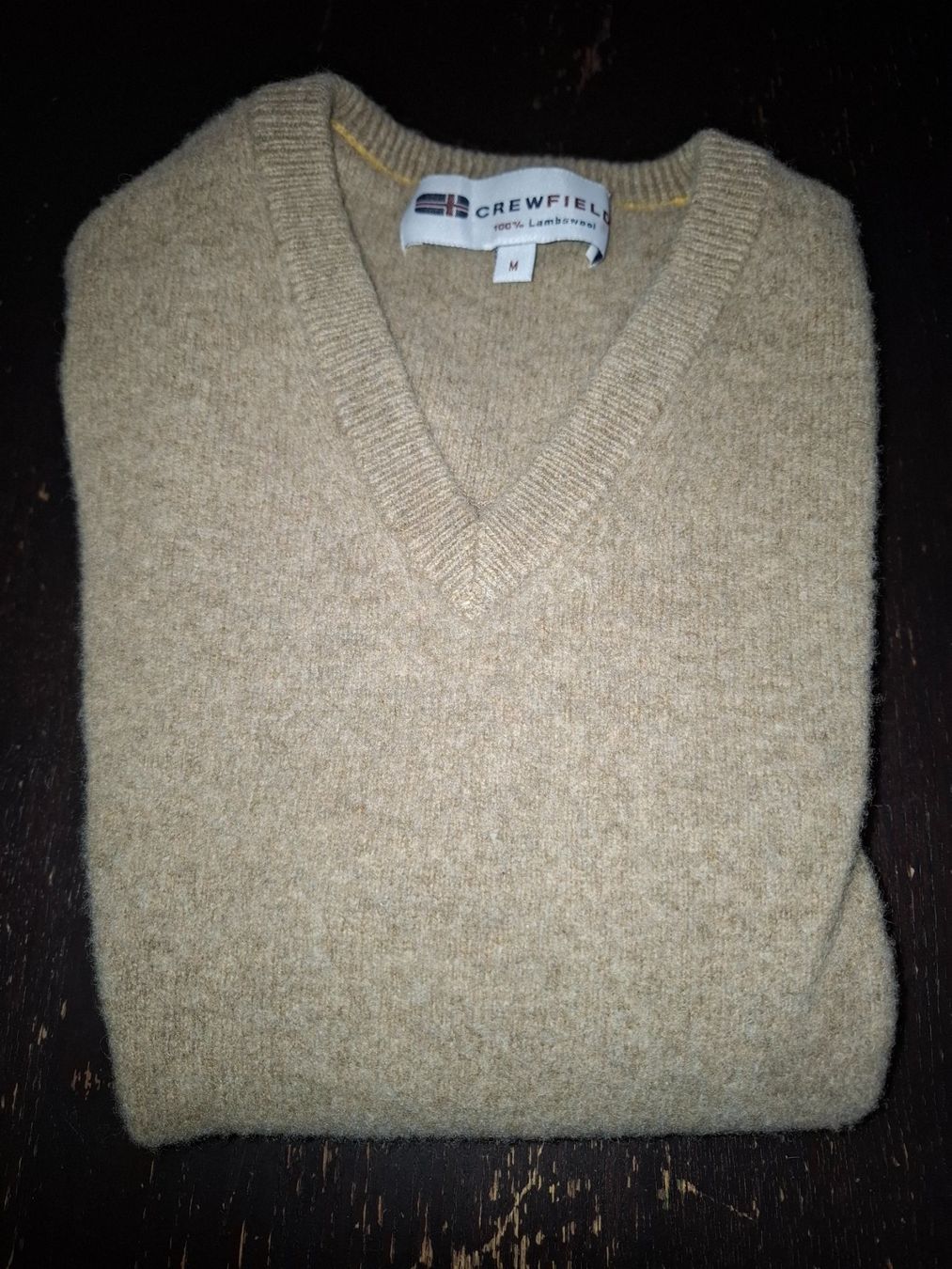 Maglioni & Felpe: Crewfield Lambswool Pullunder Beige Grösse M-Top! Neuwertig – Nuovo (secondo la descrizione) da Meilen venduto da Anfield1 2