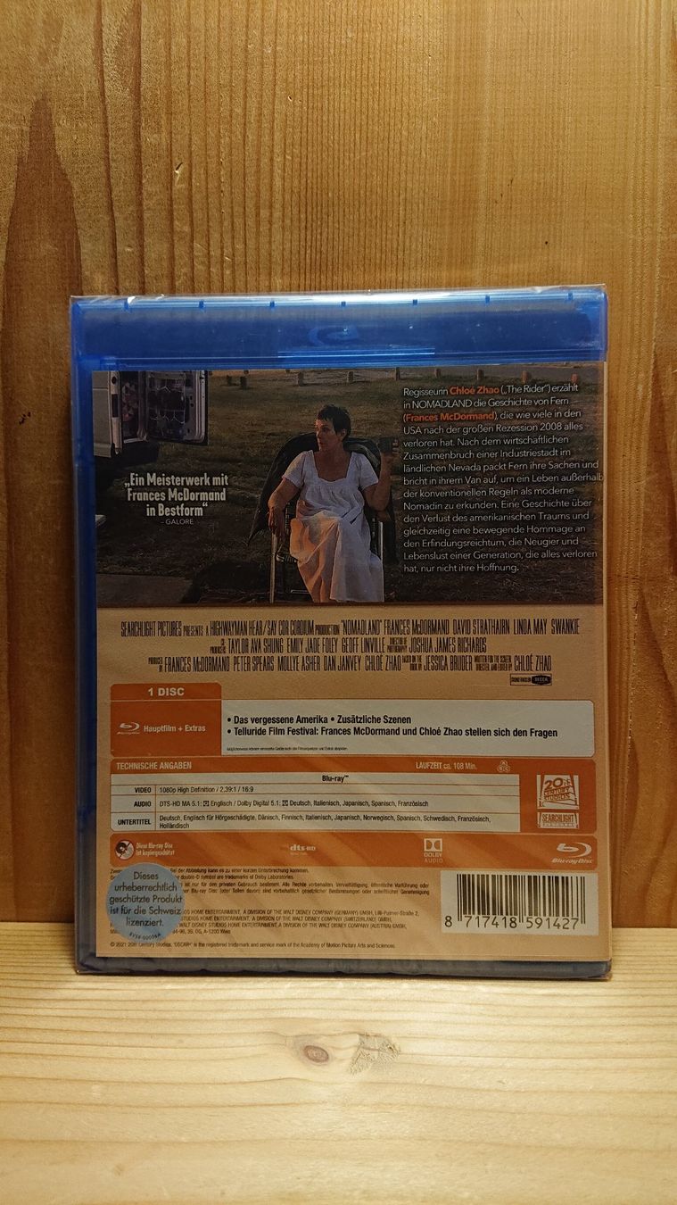 Alle DVDs: NOMADLAND Blu-Ray mit Frances McDormand – Neu und originalverpackt aus Wilderswil von Exebub 1