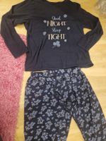 Dunkelblauer Damen Pyjama, Gr. M