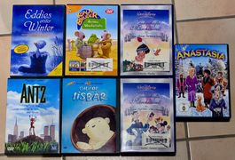 7 DVD Kinderfilme, Zeichentrickfilme, Familienfilme