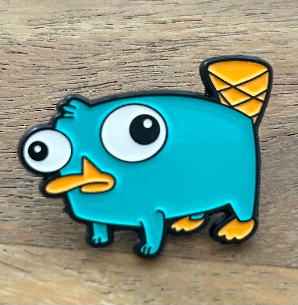 Placchette & Badge: Pin Perry the Platypus / Schabeltier – Nuovo e nell'imballaggio originale da Geneve venduto da vane267