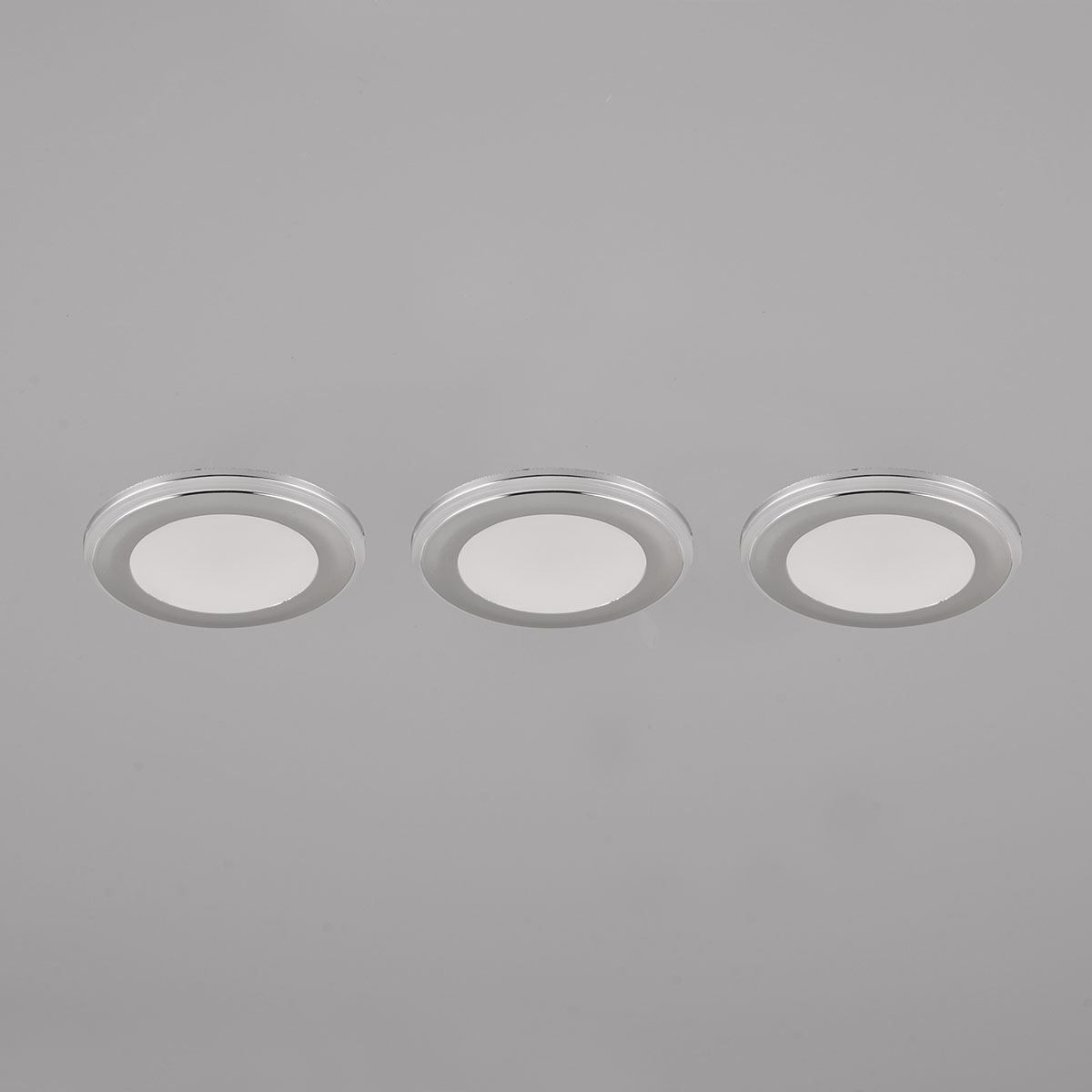 Lampade: LED Einbauleuchten, 3er Set, 8 cm Ø – Nuovo (secondo la descrizione) da Kreuzlingen venduto da Smart-Light 8