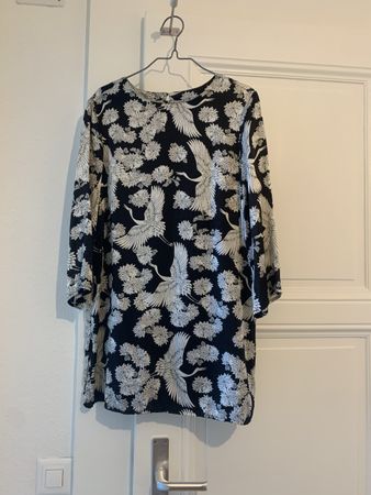Tunique en soie à motifs