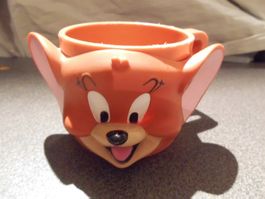 Tasse Maus, rot/braun Ton