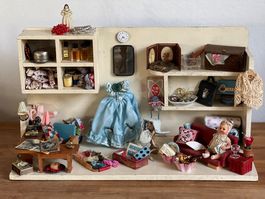 Sale! Puppenlädeli Modista Puppenstube Mode 40er vintage