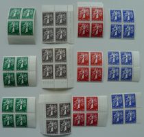1939 LANDI Zürich, Serie Viererblöcke postfrisch **