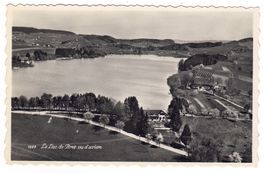 Puidoux, le lac de Bret vu d'avion