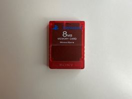 PS2 Memory Card rot durchsichtig