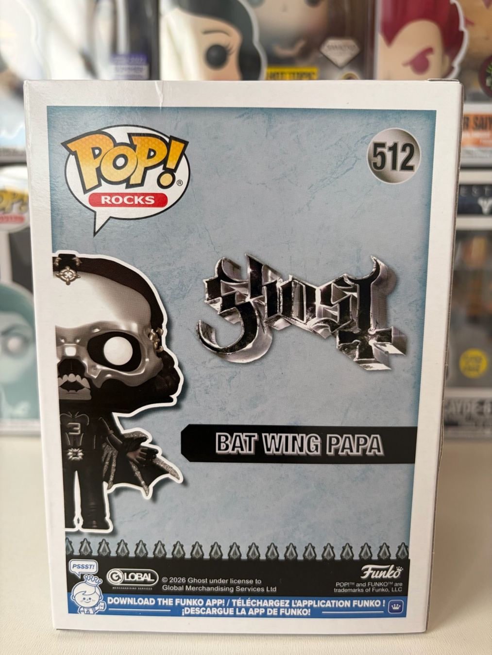 Funko Statuette: Funko POP! Rocks Ghost Bat Wing Papa Diamond – Nuovo e nell'imballaggio originale da Le Mouret venduto da perfectbijou 2