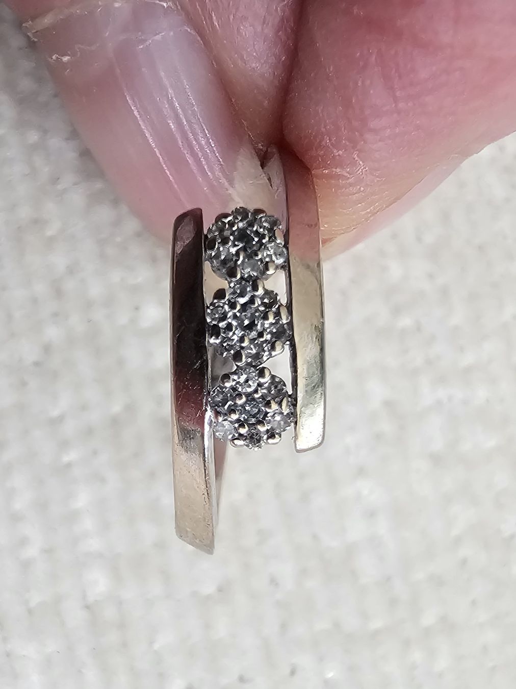 Ringe: Weissgold Ring 750, 18 k – Gebraucht aus Grosshöchstetten von Chaotik-Reptil 1