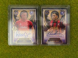 Cartes Topps Gold Autographe Premier League autographes