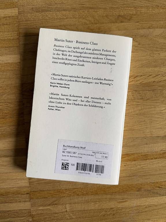 Libri: Martin Suter - Business Class – Usato da Zürich venduto da sch_hv2l 1