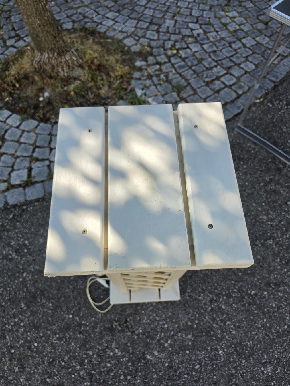 Lampen: Stehlampe Holz Gitter weiss gebraucht.. – Gebraucht aus Mettlen von elios0888 9