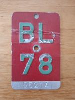 Alte Velonummer BL 1978