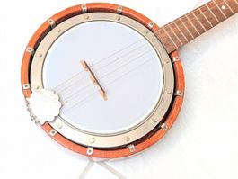 Altes 4-saitiges Banjo (Vintage / Retro) -  Kompakte Bauform