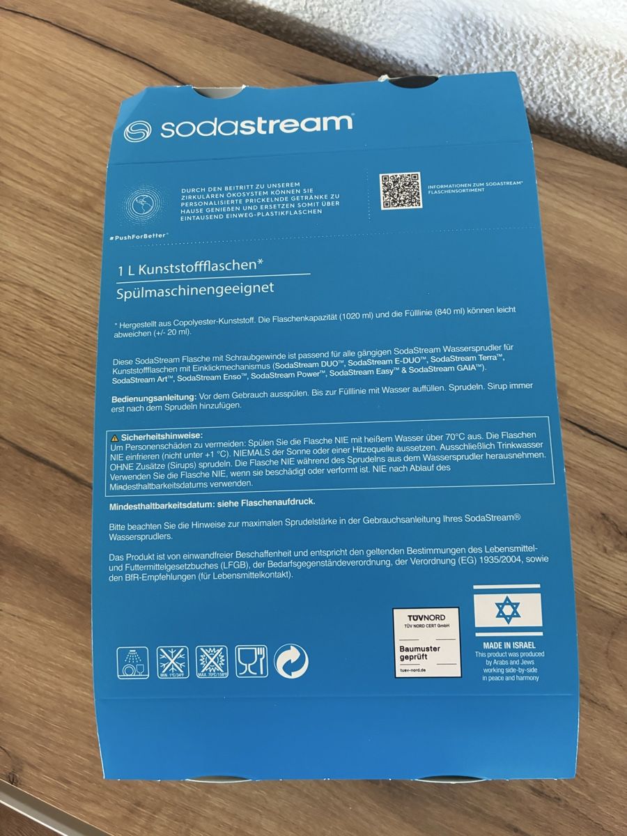 Sodastream Sonstiges für Haushalt & Wohnen: 2 x Sodastream Flasche 1 Liter NEU – Neu und originalverpackt aus Wolfwil von NewGirl 2