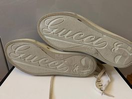     Gucci Herren Sneaker Leder Canvas Gr. 41