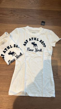 Abercrombie & Fitch Damen T-Shirt Gr. M Weiss Neu