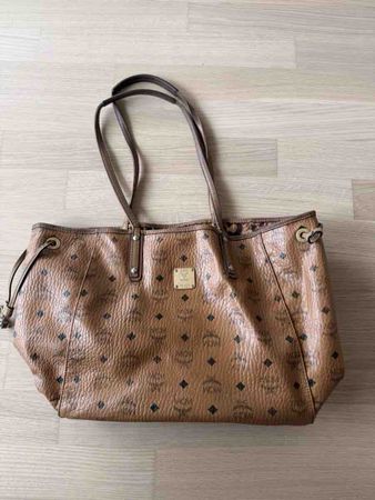 MCM Handtasche Damen Leder braun