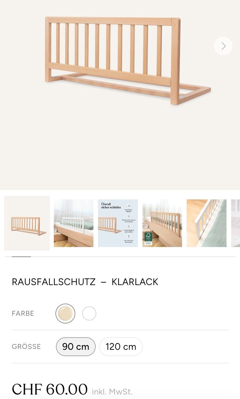 Pinolino Lauf- & Sicherungsgitter: Bettschutzgitter Pinolino – Gebraucht aus Etzelkofen von kim.giovanola 1