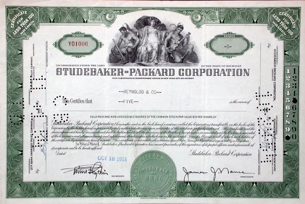 Dokumente: Studebaker-Packard Corporation - 1954 – Gebraucht aus Solothurn von Sgasche