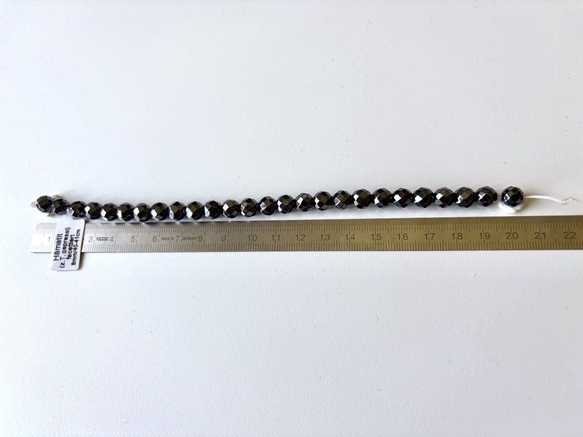 Perle (finte): Perles hématite 8mm – Nuovo e nell'imballaggio originale da Le Noirmont venduto da Fanny_ 2